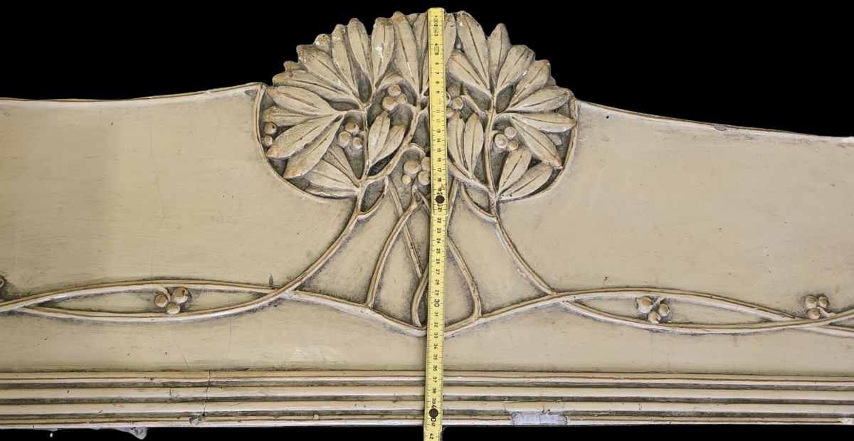 lot de 6 anciens frontons haut-de-porte Art Nouveau -photo-3
