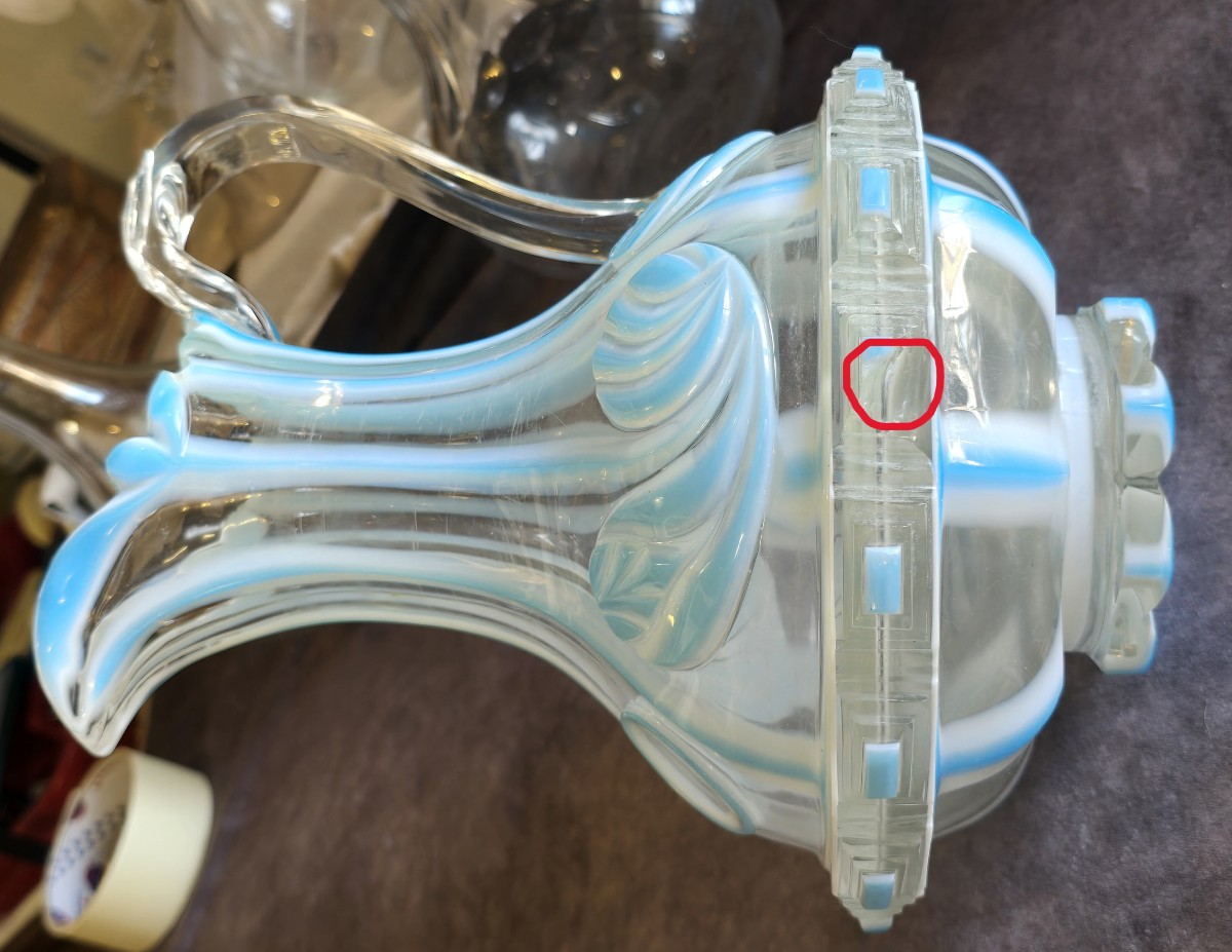 Important Bohemian Overlay Crystal Ewer, Circa 1840-photo-7