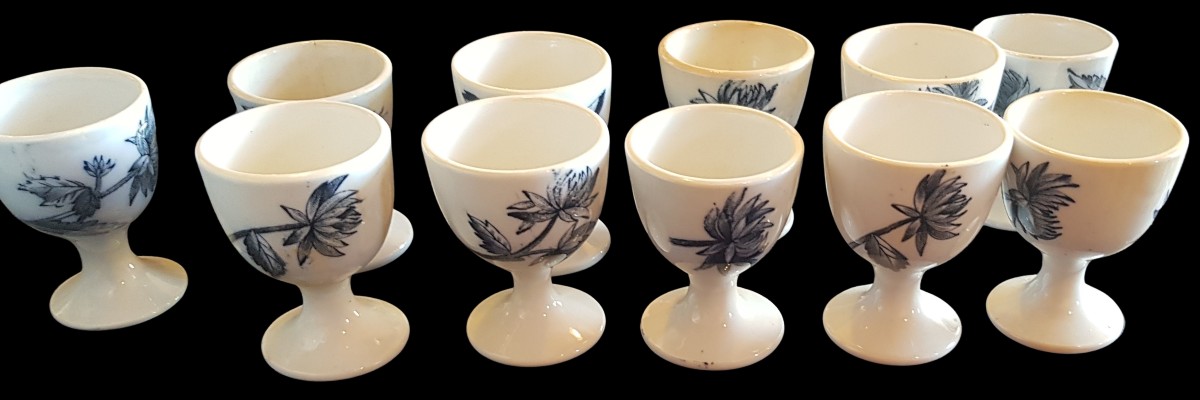 Antique Earthenware Dinner Set, 77 Pieces, Società Ceramica Richard, Marsala Pattern-photo-4