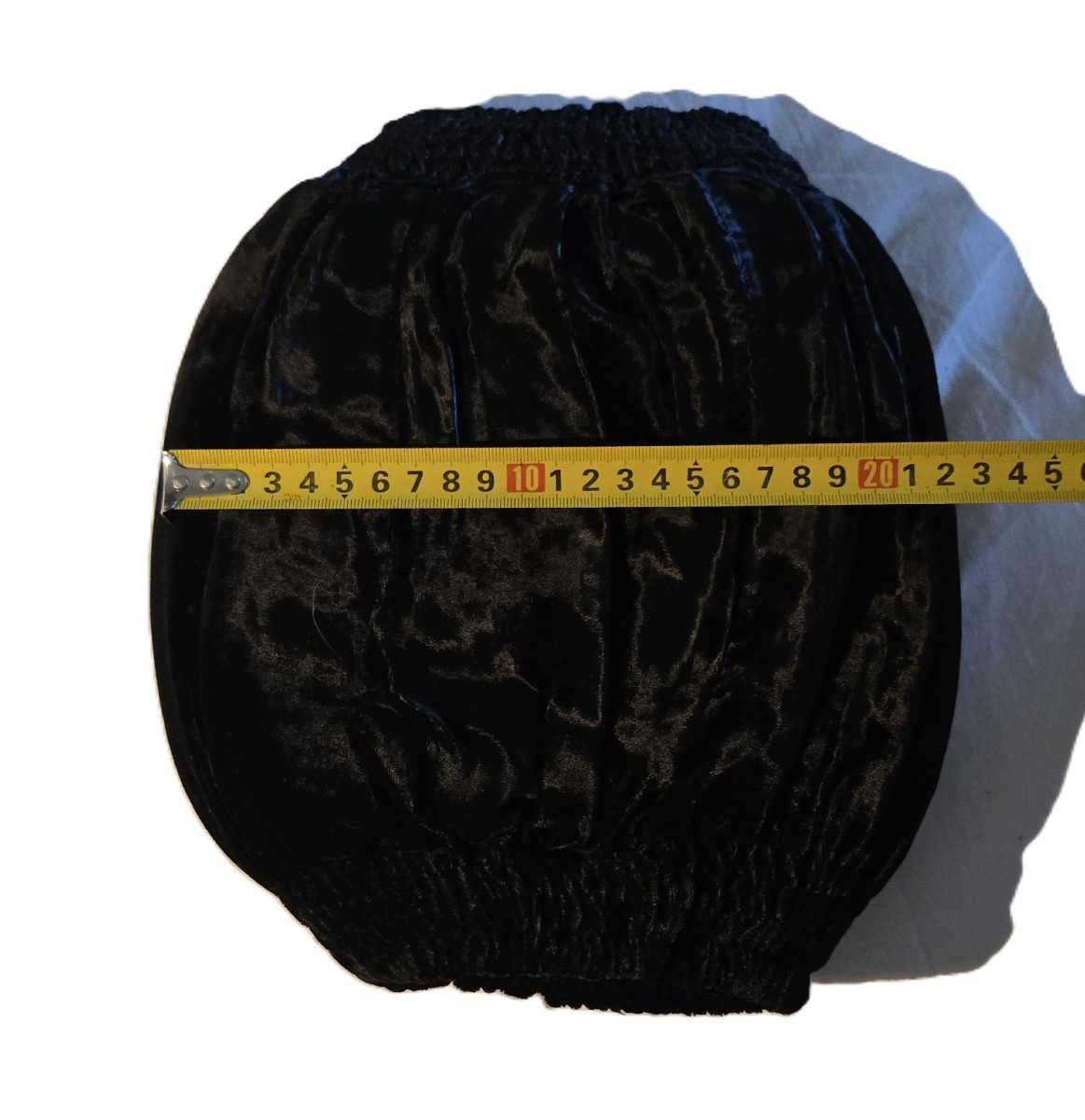 Antique Black Silk Velvet Hand Warmer Muff-photo-4