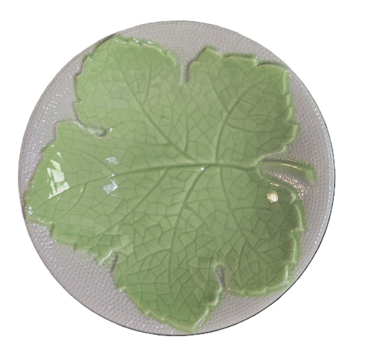 Set Of 30 Vintage Galvani Barbotine Plates – Italy, Circa 1960-photo-2