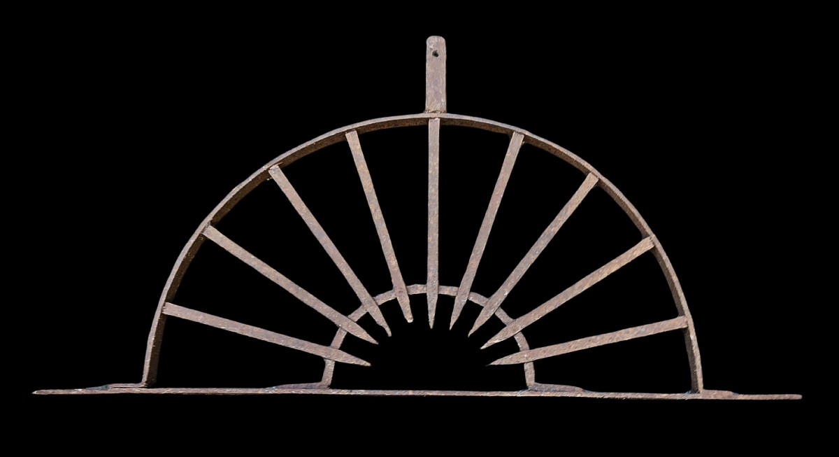 Antique Wrought Iron Fanlight