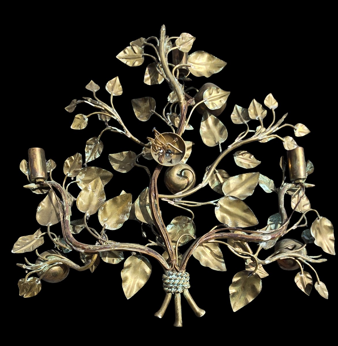 Paire d’appliques murales “L’Arbre du Jardin d’Eden” – Maison Roche France, vers 1970 -photo-3