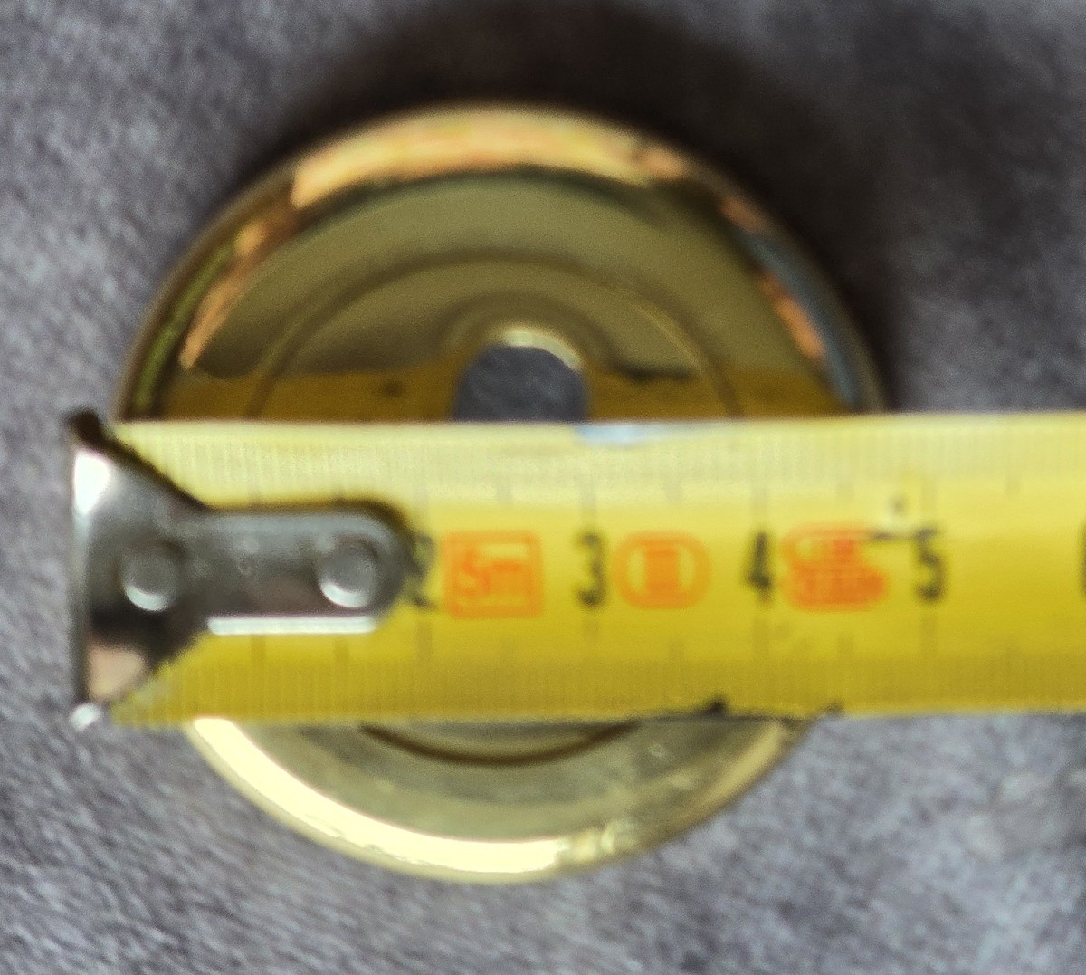  ancienne poignée de porte avec serrure en cristal et laiton- AGB Italie vers 1980-photo-8