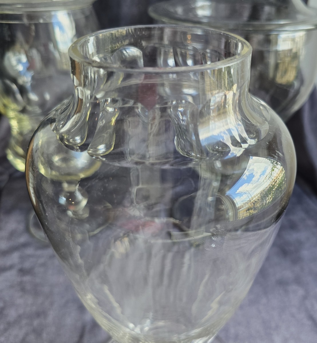 Old Cut Crystal Vase-photo-2