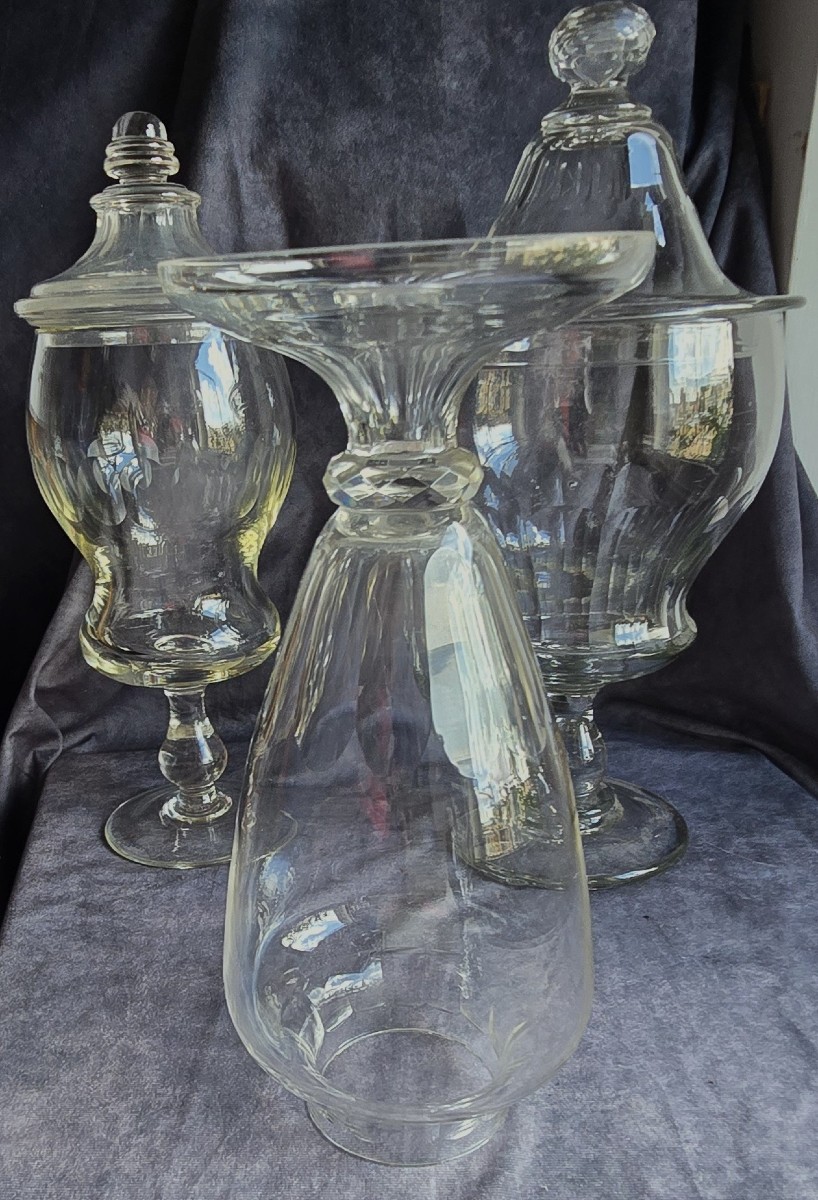 Old Cut Crystal Vase-photo-4