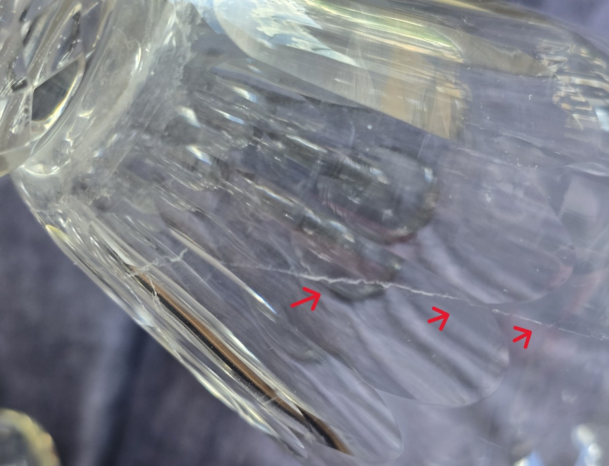 Old Cut Crystal Vase-photo-6