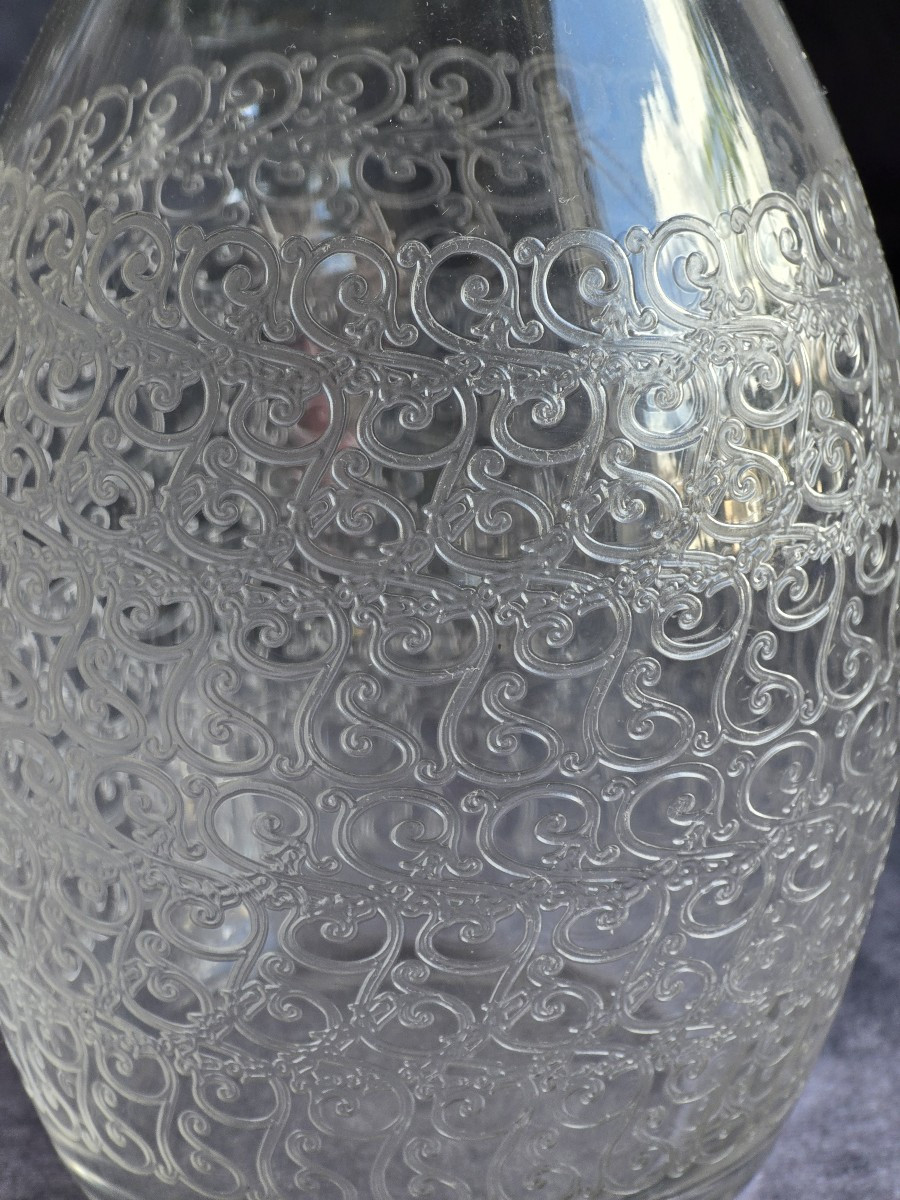 Ancienne Carafe decanter en cristal Baccarat modèle Rohan-photo-2