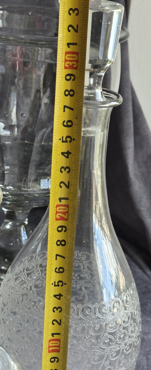 Ancienne Carafe decanter en cristal Baccarat modèle Rohan-photo-3