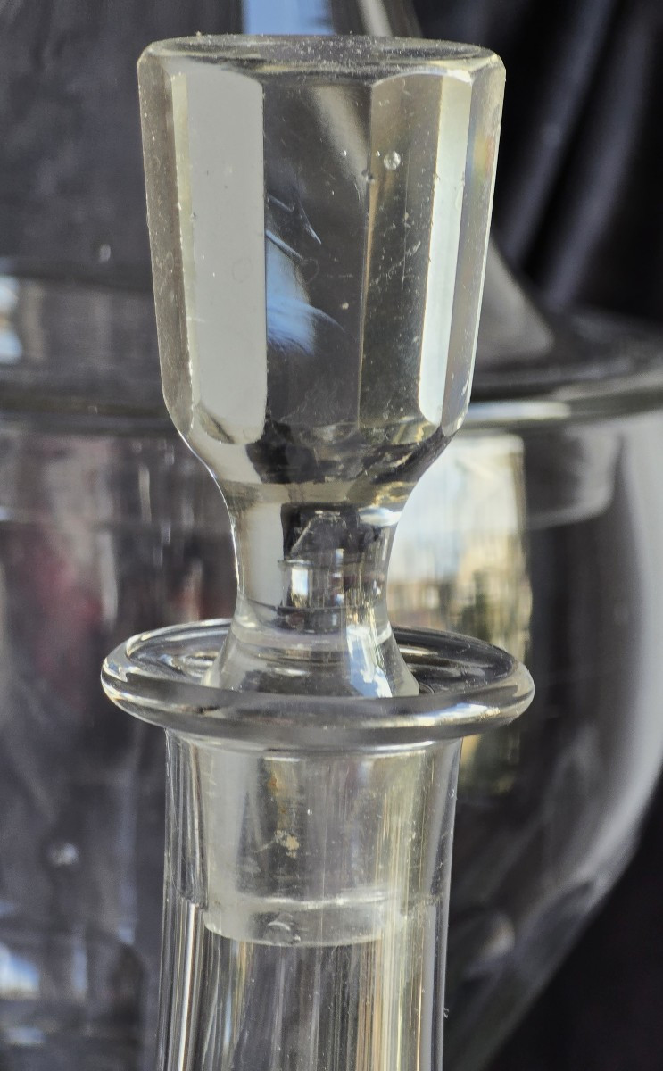 Ancienne Carafe decanter en cristal Baccarat modèle Rohan-photo-4