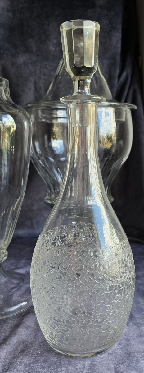 Ancienne Carafe decanter en cristal Baccarat modèle Rohan