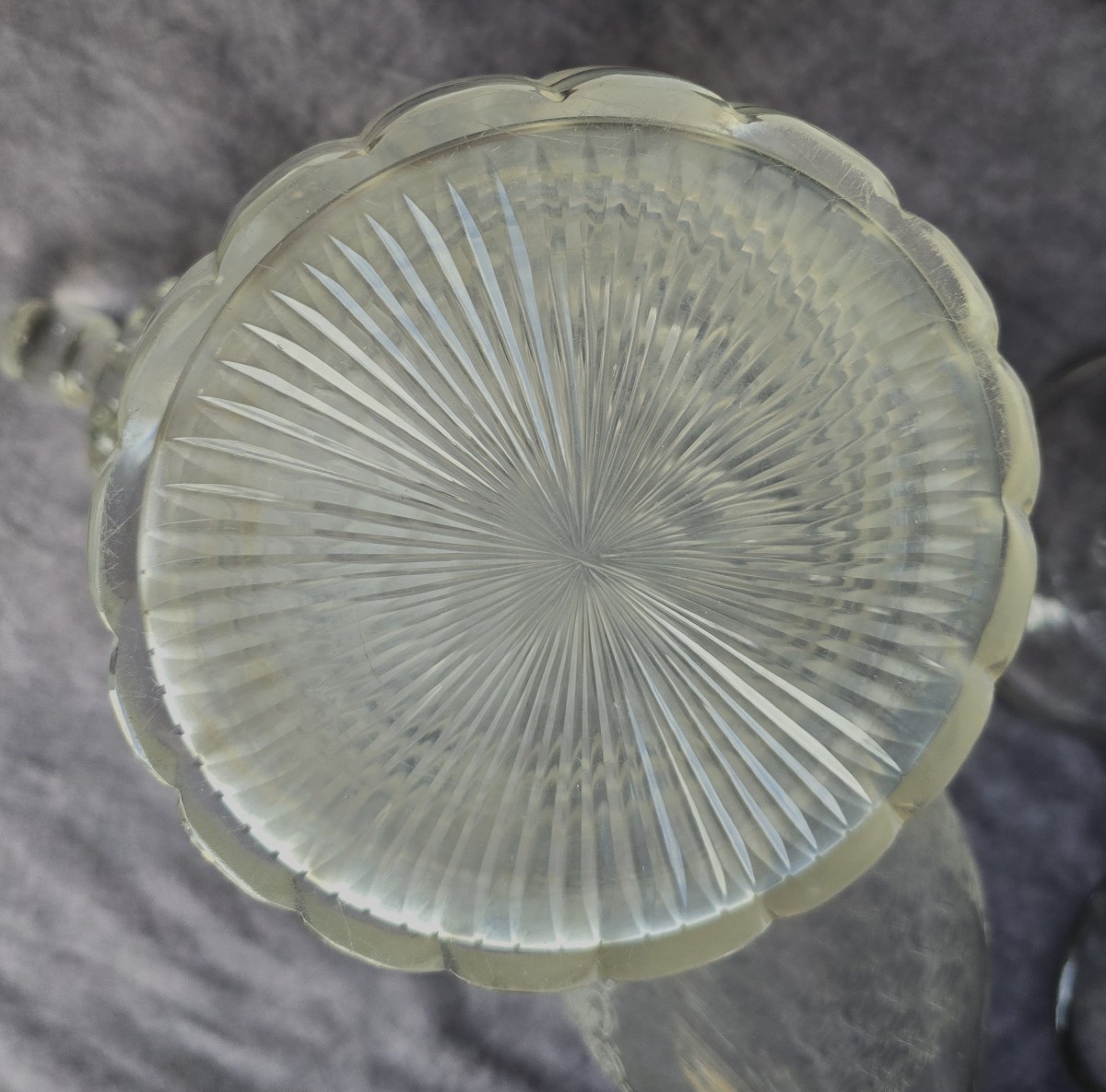 Ancienne carafe decanter en cristal taillé XIX ème siècle-photo-4