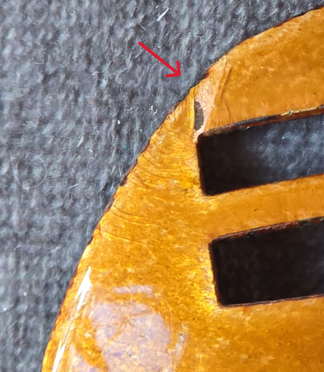 Boucle de ceinture ovale en métal émaillé – France, années 1970-photo-3