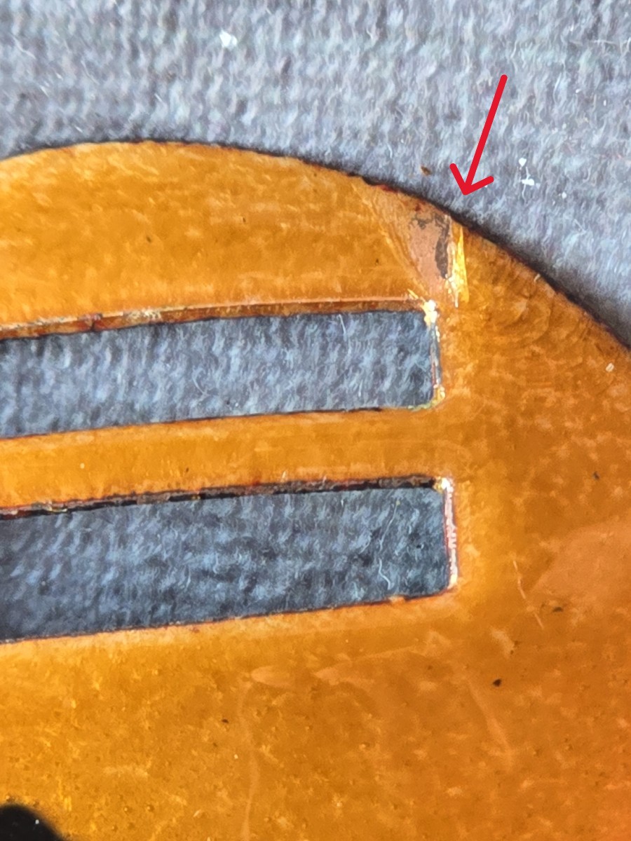 Boucle de ceinture ovale en métal émaillé – France, années 1970-photo-4