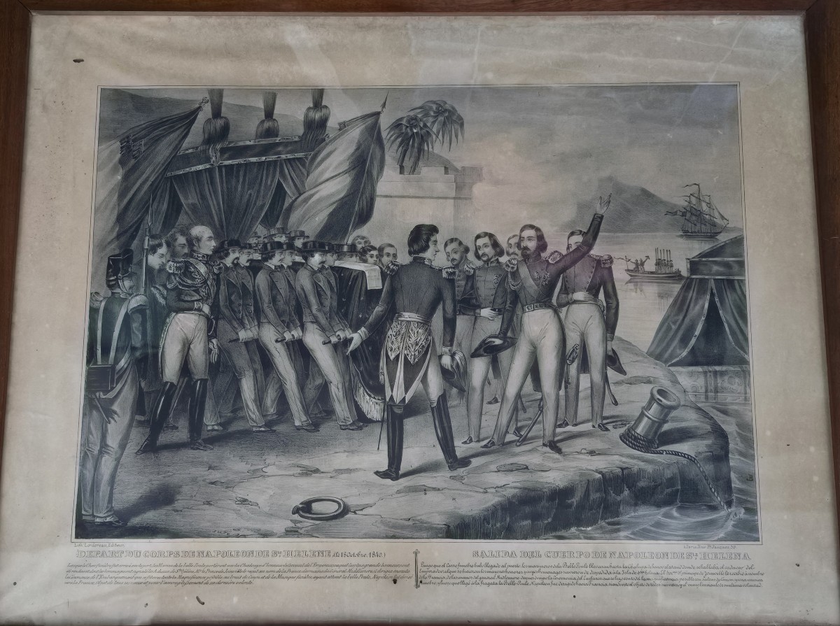 Set Of Three 19th-century Lithographs Depicting The Return To Paris Of The Ashes Of Napoleon I-photo-1