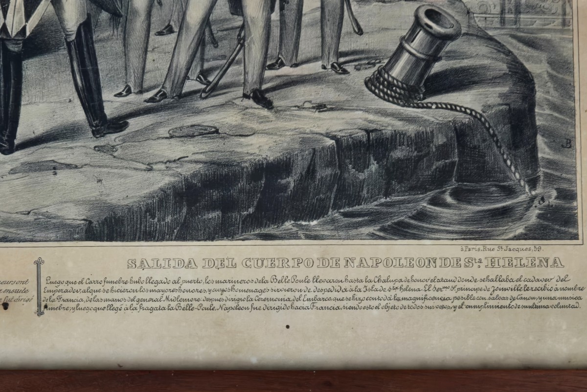 Set Of Three 19th-century Lithographs Depicting The Return To Paris Of The Ashes Of Napoleon I-photo-2