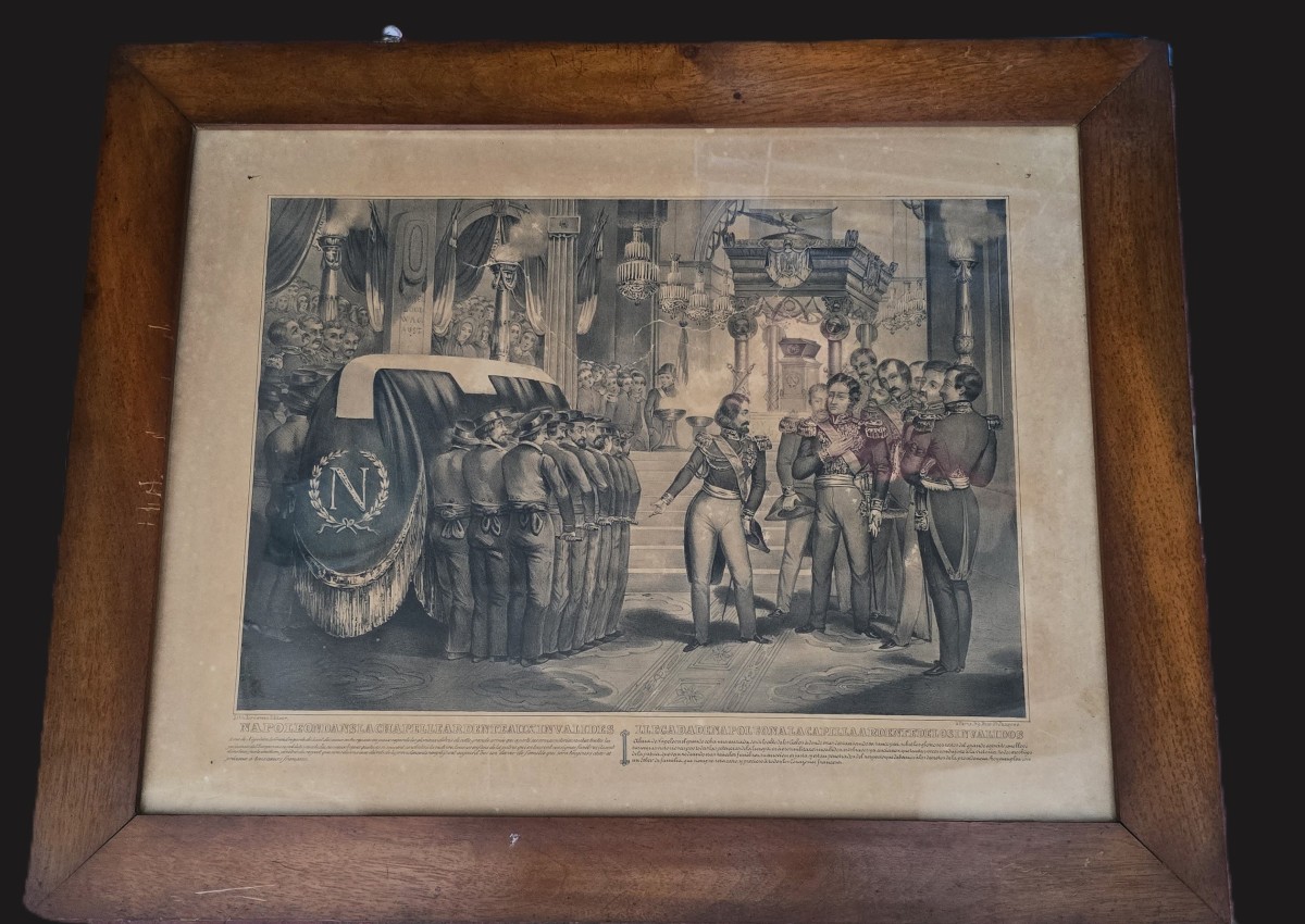 Set Of Three 19th-century Lithographs Depicting The Return To Paris Of The Ashes Of Napoleon I-photo-5