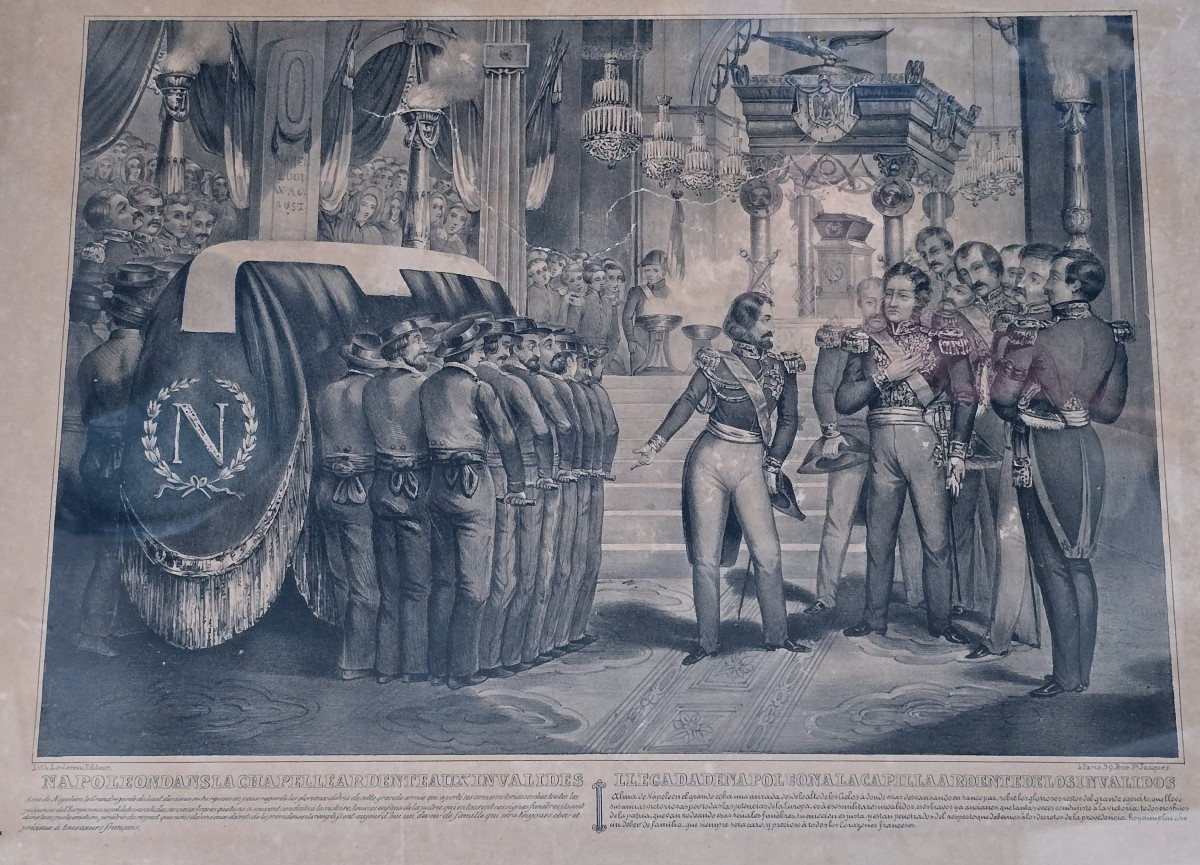 Set Of Three 19th-century Lithographs Depicting The Return To Paris Of The Ashes Of Napoleon I-photo-6