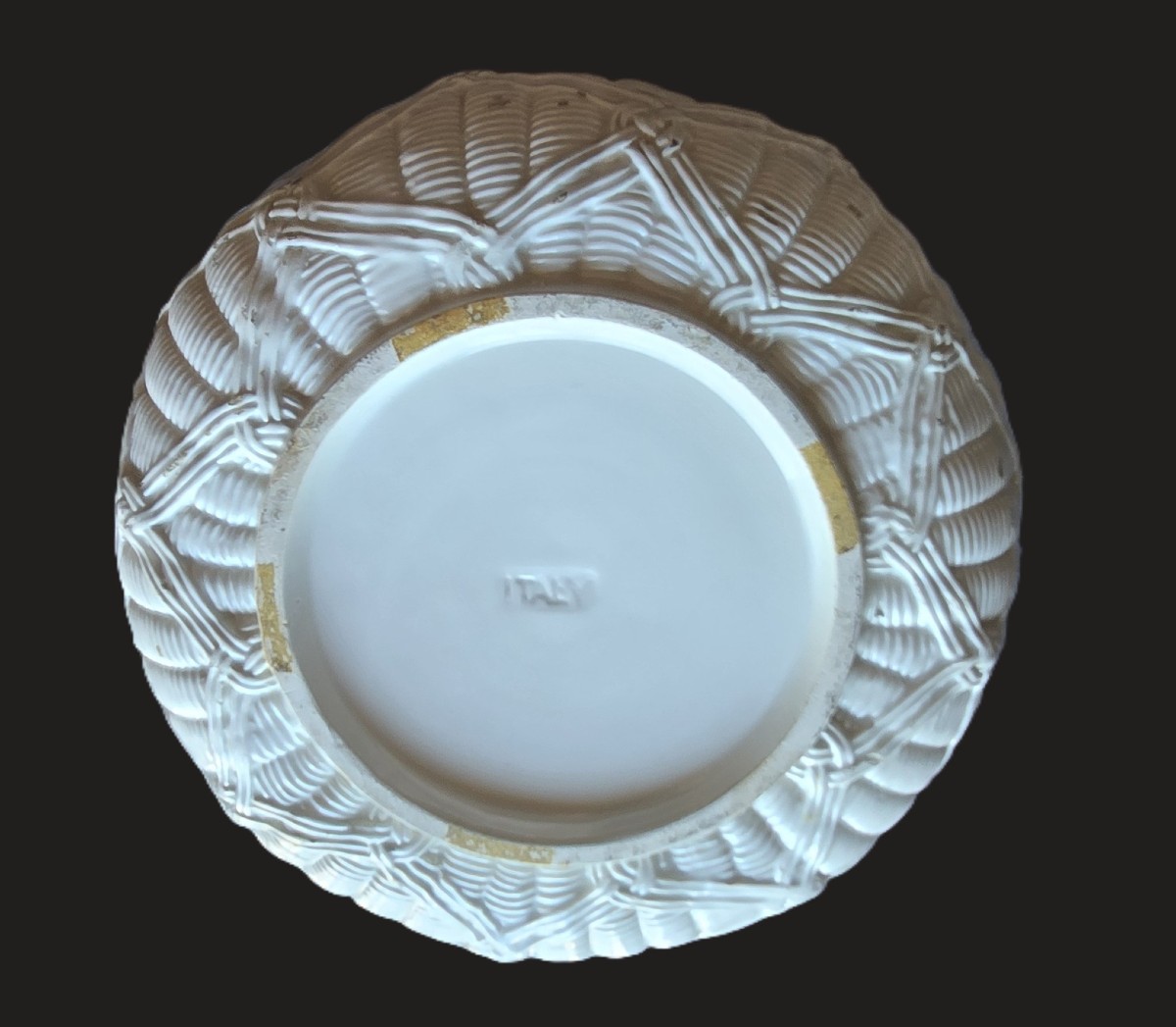 White Faience Cache-pot – Italy, Circa 1980-photo-1