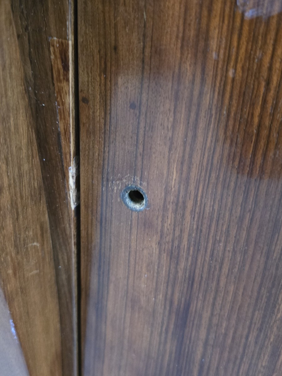 Antique Walnut Bedside Table, Italy, Empire Period, Early 19th Century-photo-7