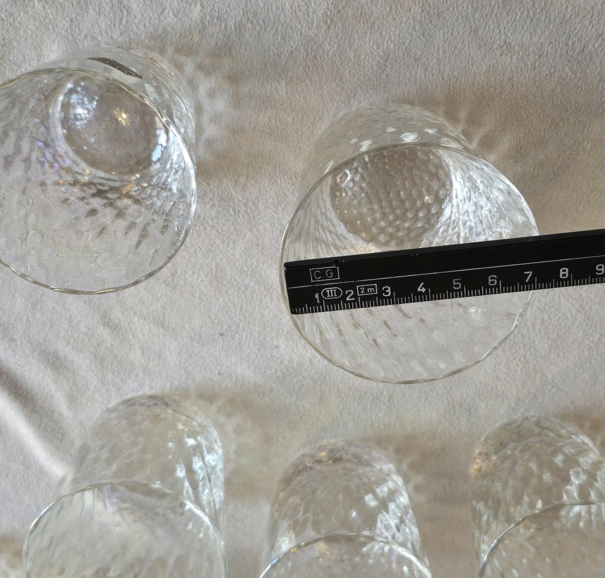 Ancien service de verres pour 12 personnes Nason Moretti Murano vers 1960-photo-4