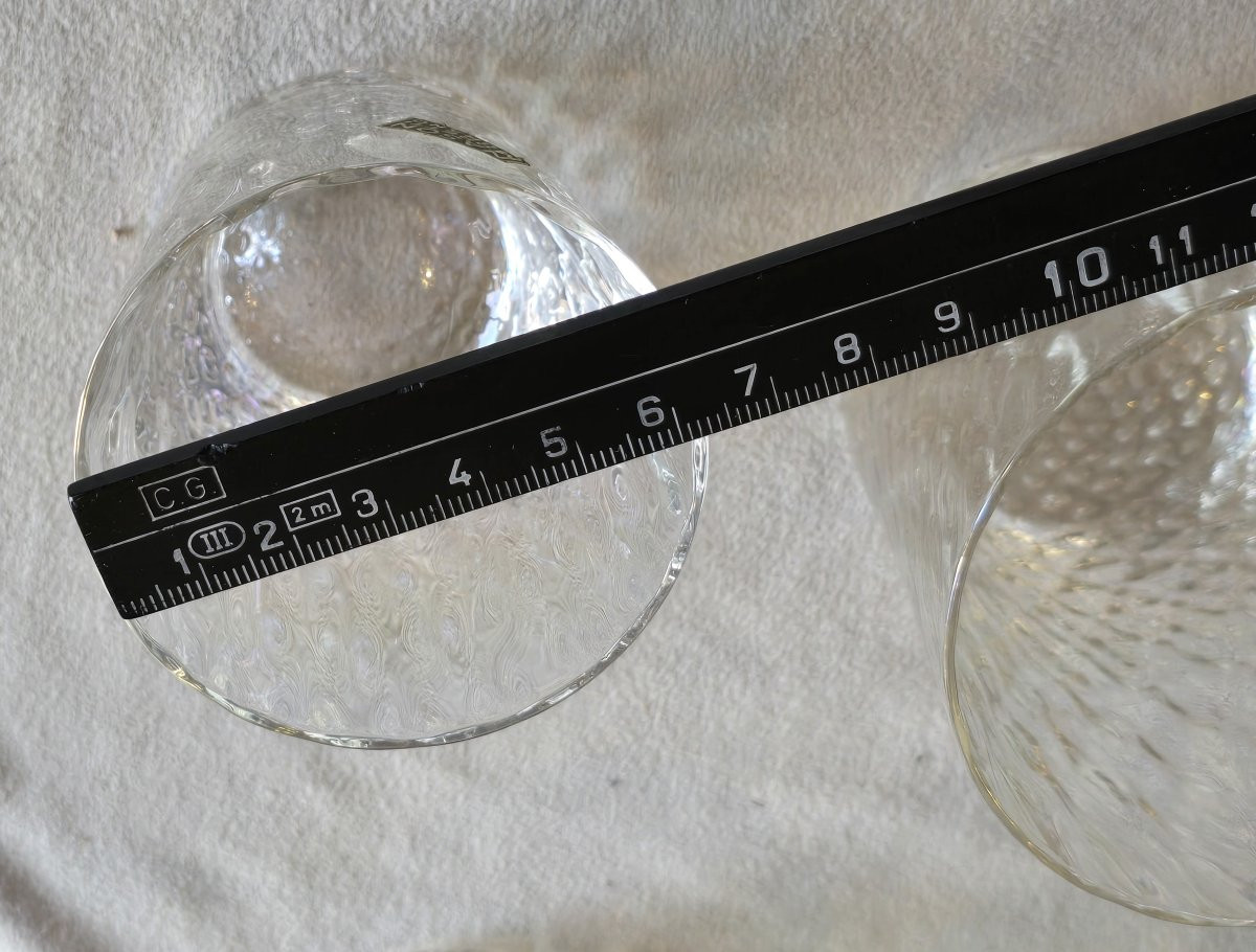 Ancien service de verres pour 12 personnes Nason Moretti Murano vers 1960-photo-5