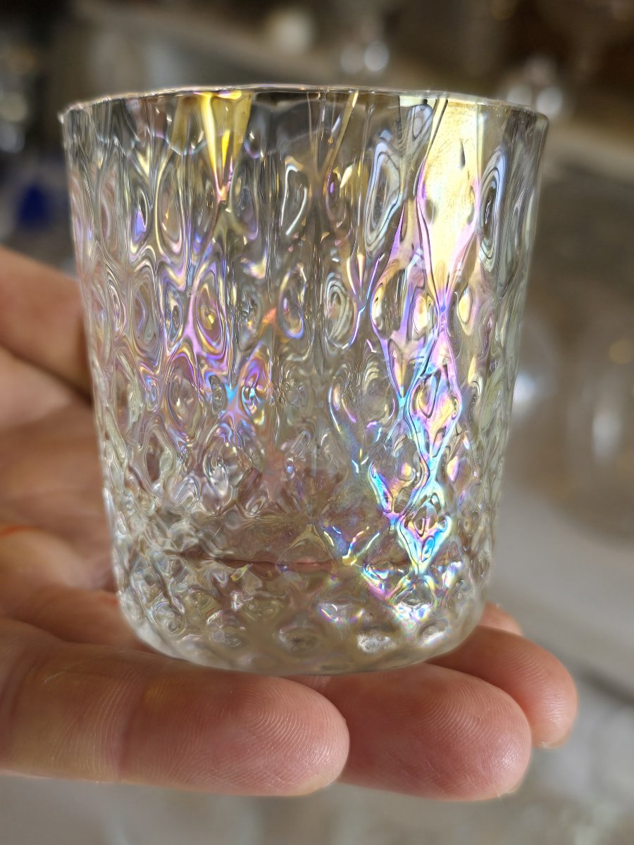 Ancien service de verres pour 12 personnes Nason Moretti Murano vers 1960-photo-6