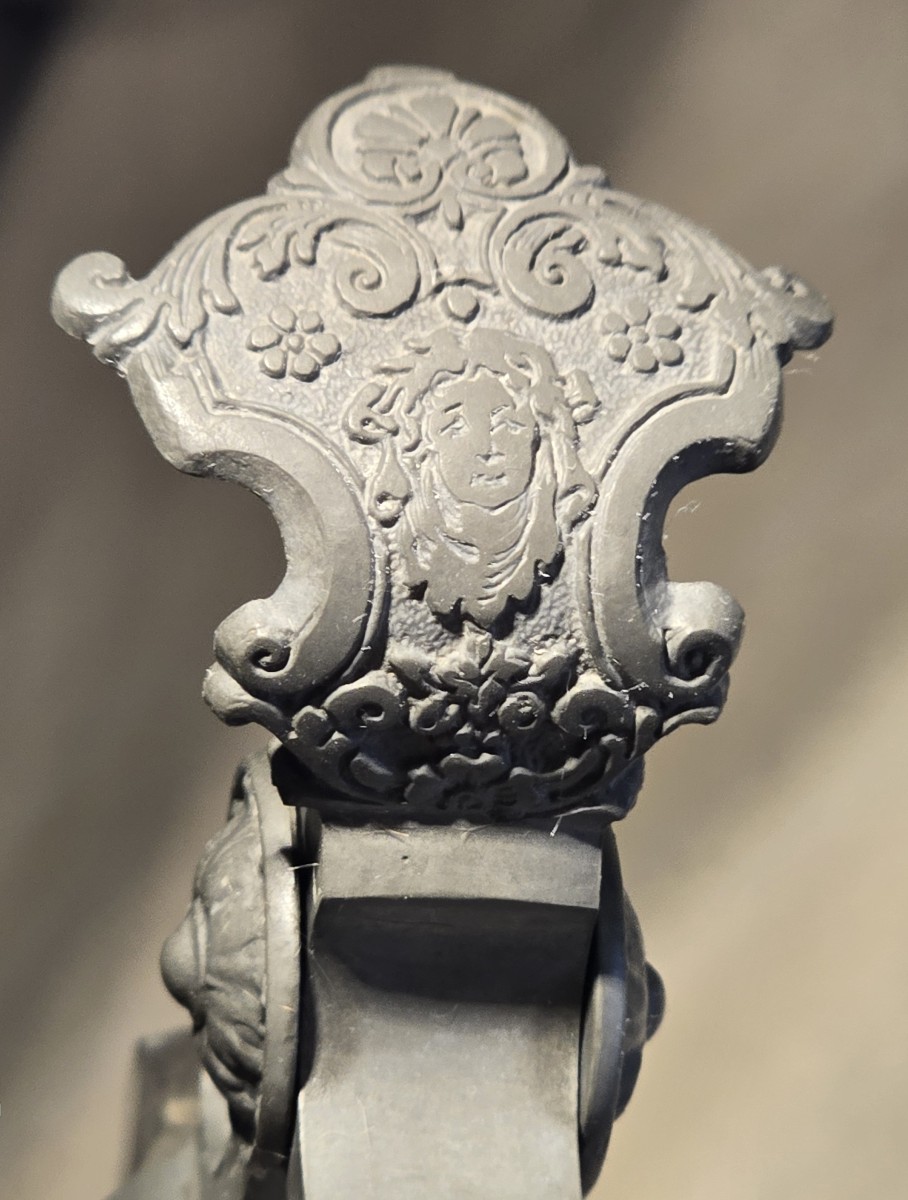 Antique Beer Stein In Cut Glass With Engraved Pewter Lid-photo-8