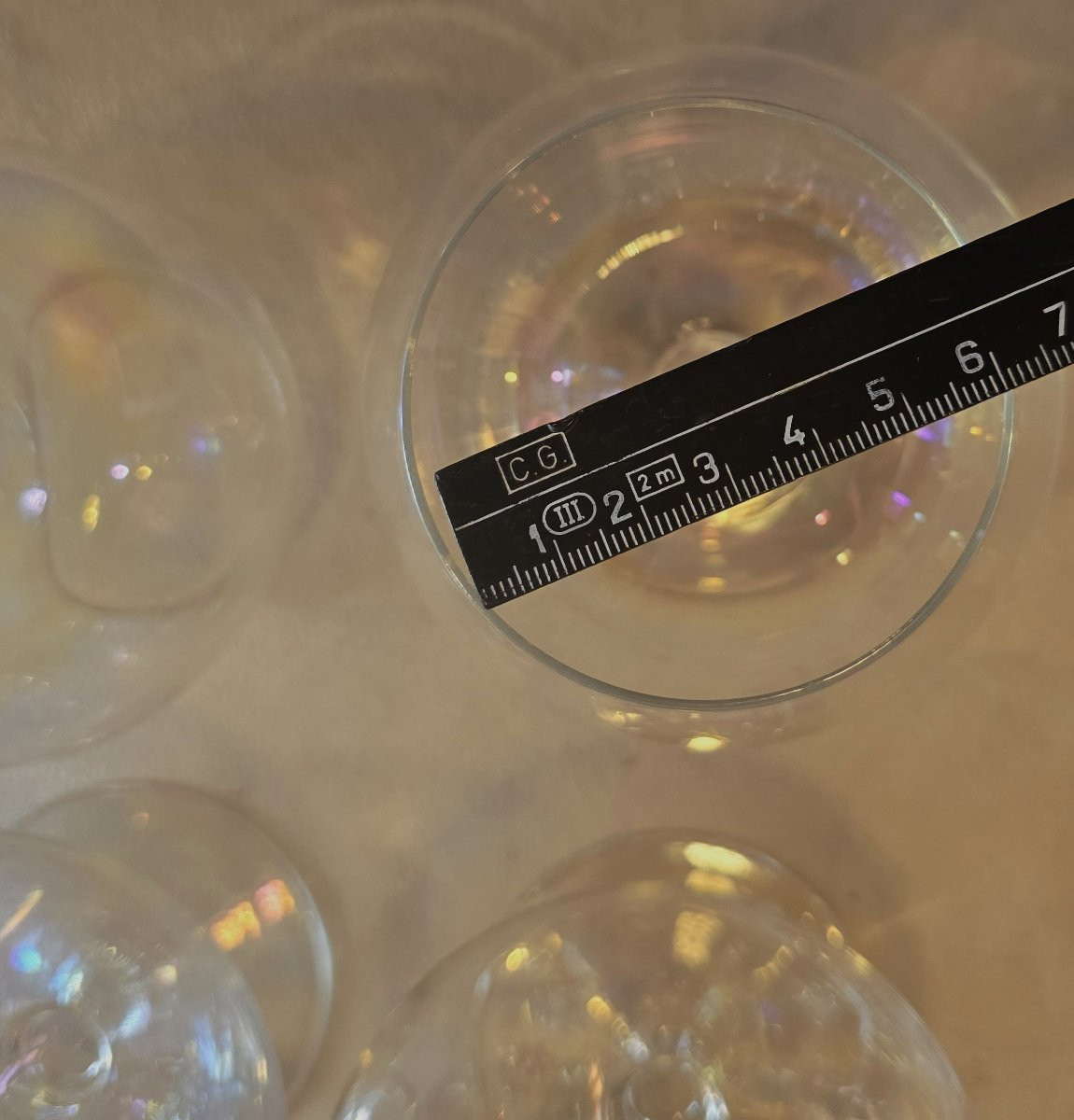 Set Of 6 Blown Glass Cognac Glasses, Nason Moretti, 1960s-photo-2