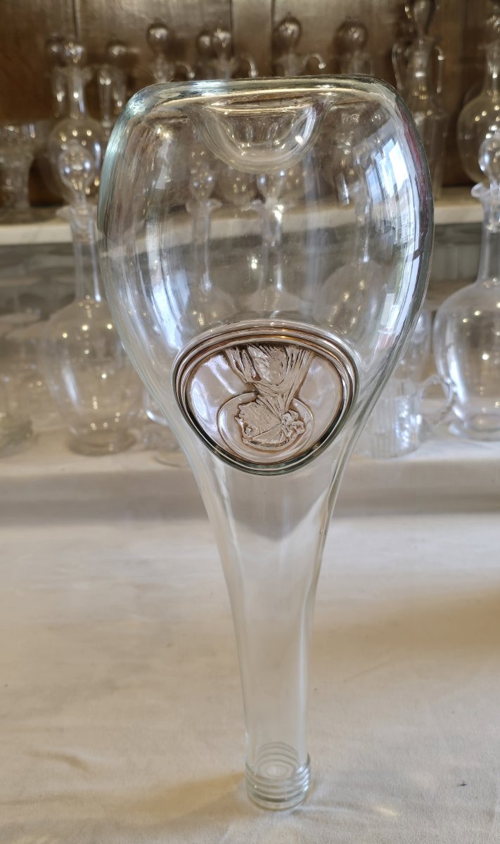 Ancienne Carafe Lalique « Clos Sainte‑Odile » géante 40 cm-photo-3