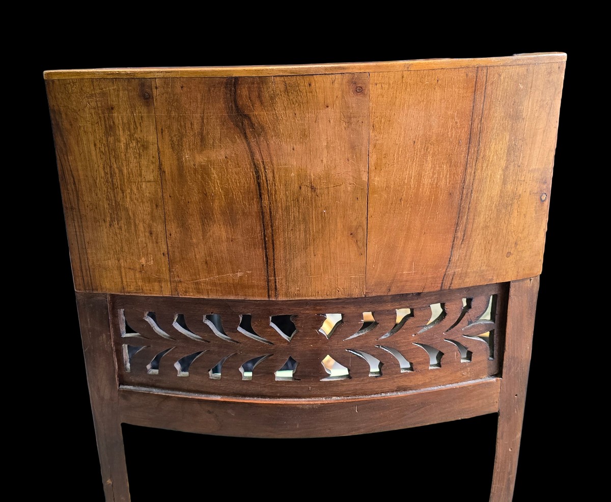 Pair Of Directoire‑style Chairs, Crafted In Italy Around The Mid‑20th Century-photo-1