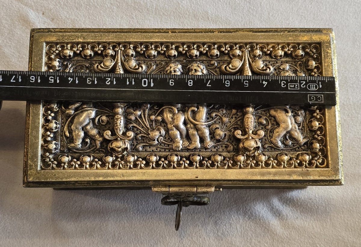 Gilt‑bronze Jewelry Casket By Erhart & Söhne, Germany, Circa 1900-photo-4