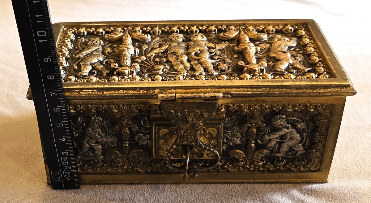 Gilt‑bronze Jewelry Casket By Erhart & Söhne, Germany, Circa 1900-photo-6