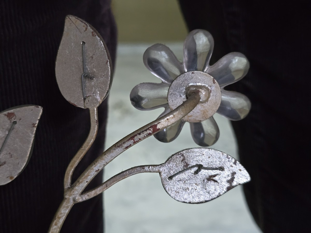 Large Pair Of Vintage Parrot‑themed Iron And Crystal Wall Sconces, Banci, Circa 1980-photo-6