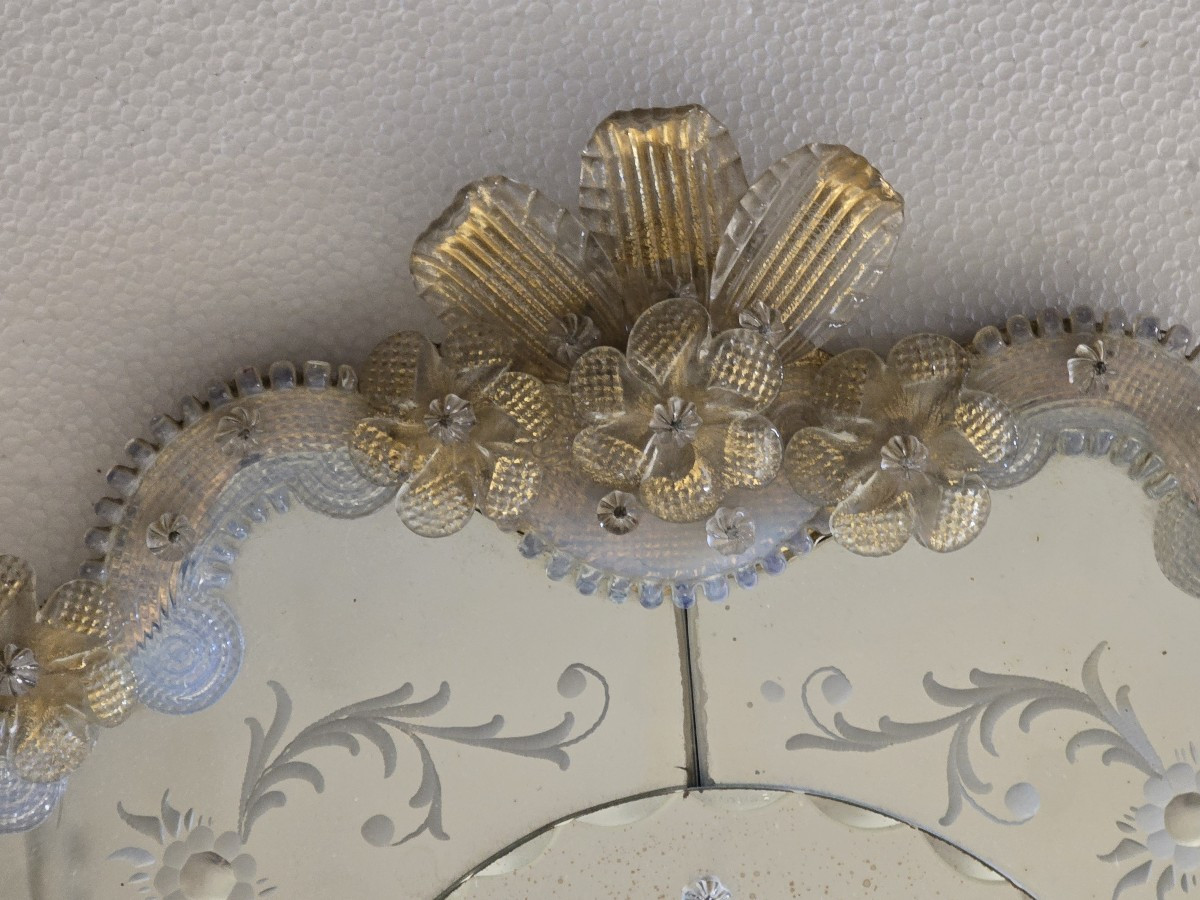 Venetian Wall Mirror, Mid‑20th Century-photo-3