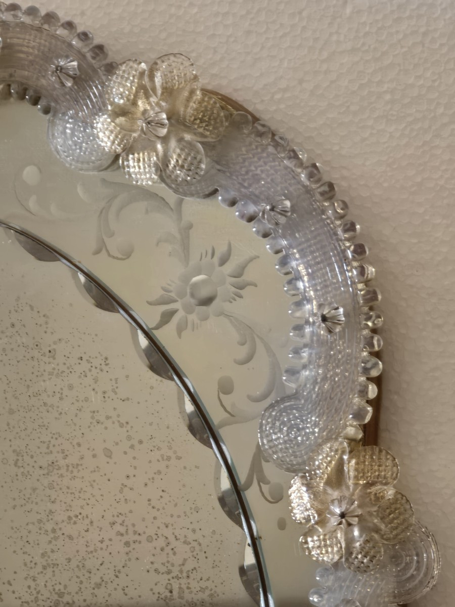 Venetian Wall Mirror, Mid‑20th Century-photo-2