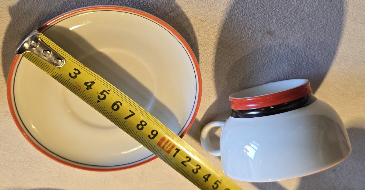 Antique Art Deco Porcelain Coffee Set, Italy, Guido Andlovitz, Laveno-photo-7