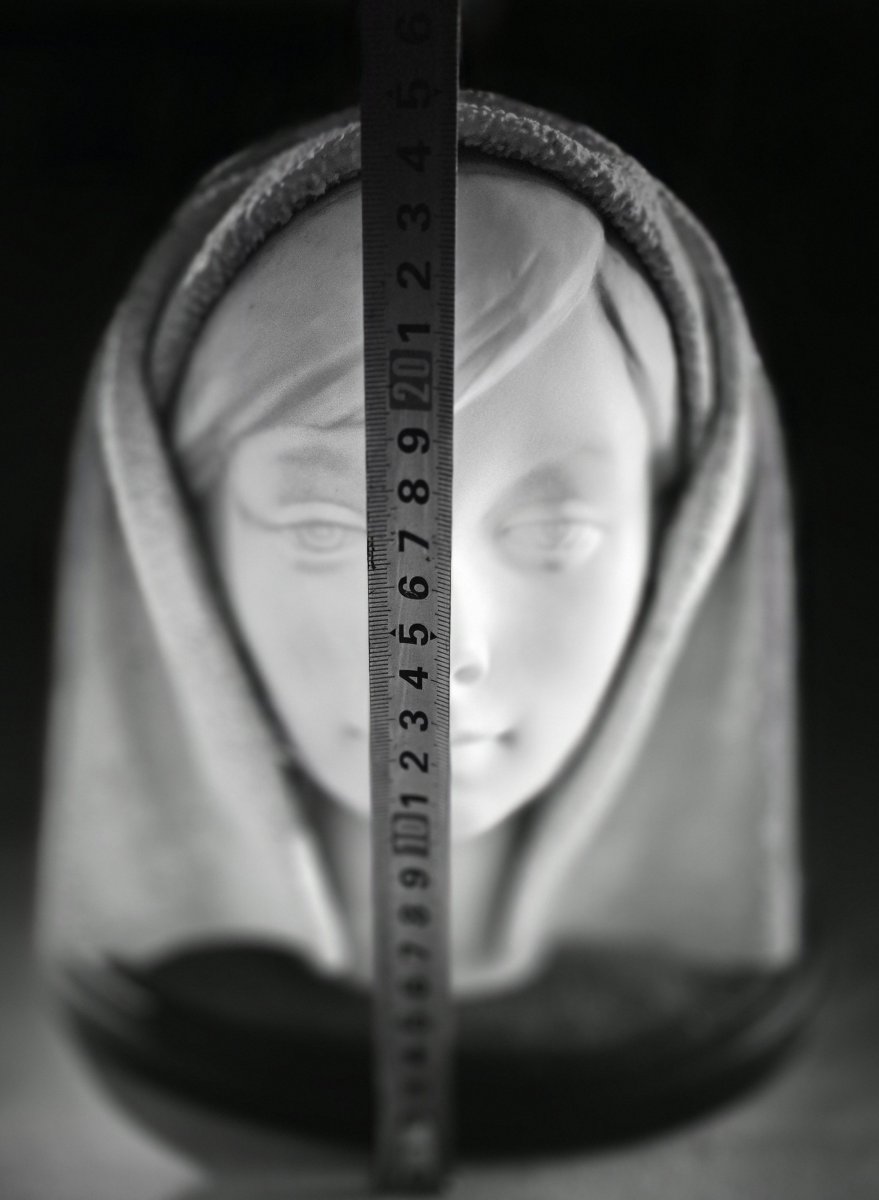 Head Of A Young Veiled Woman – Early Lladró Biscuit, 1969‑1985-photo-5