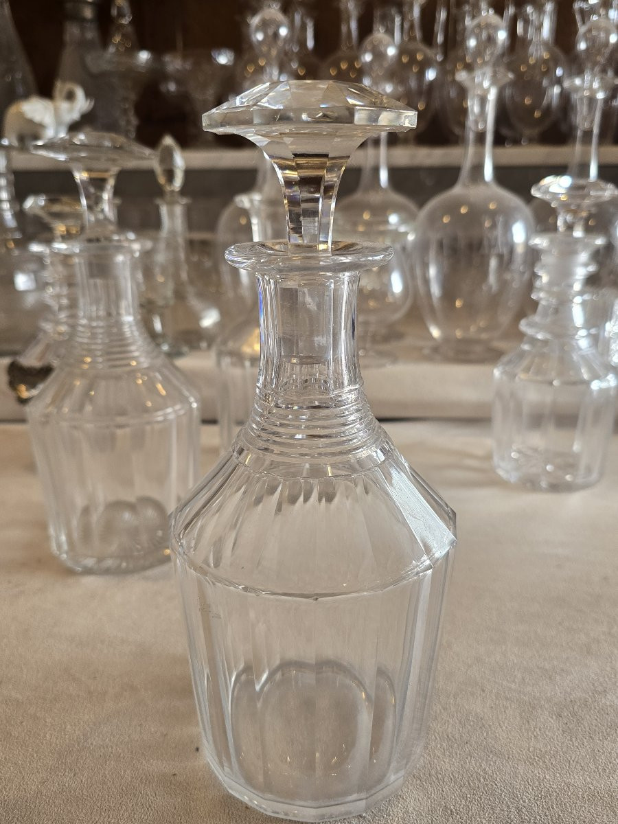Antique Cut‑crystal Decanter N. 6 – England, 19th Century-photo-3
