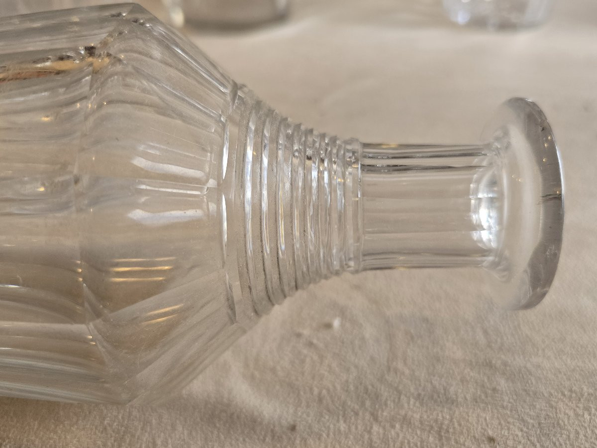 Antique Cut‑crystal Decanter N. 6 – England, 19th Century-photo-4