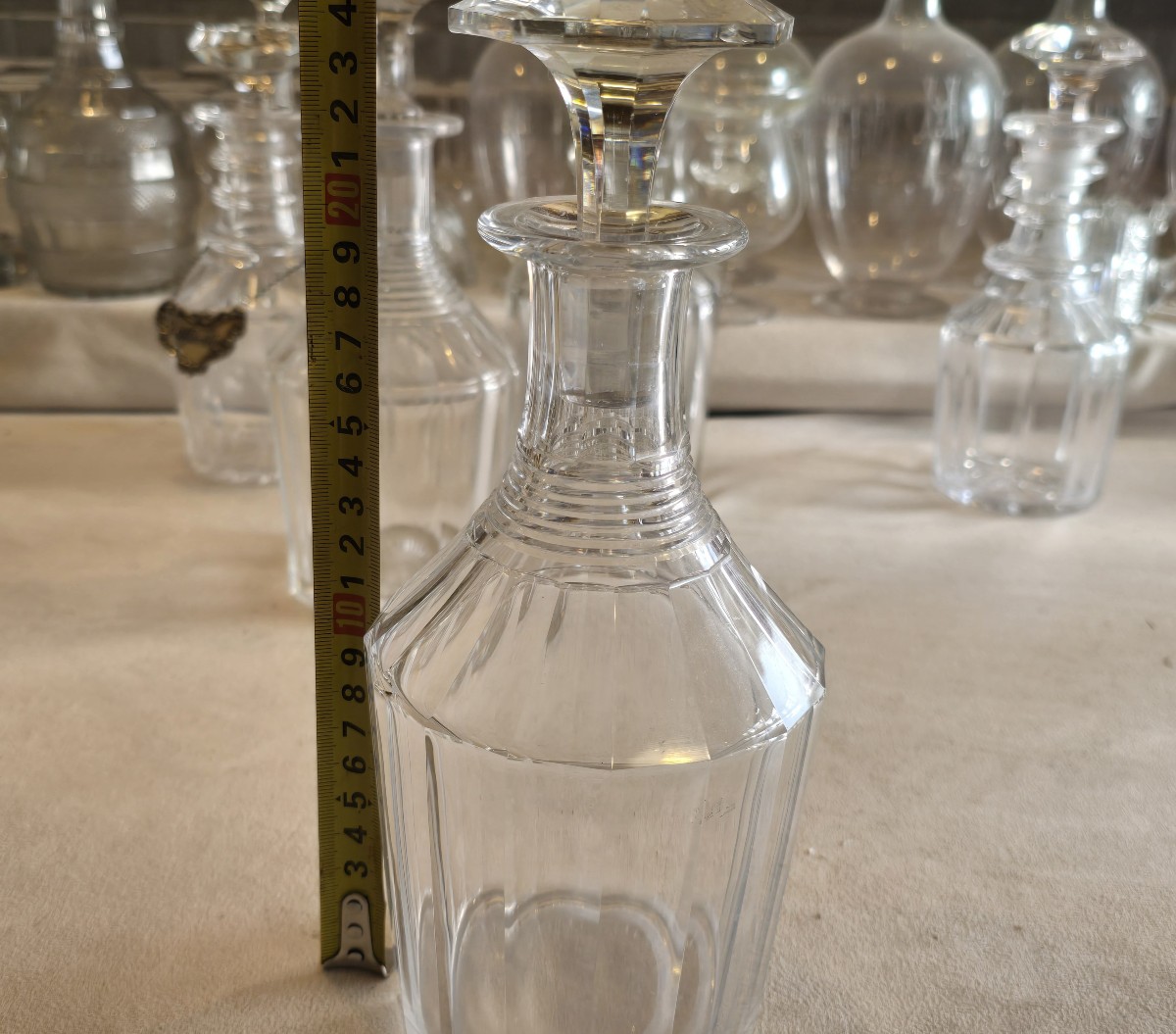 Antique Cut‑crystal Decanter N. 6 – England, 19th Century-photo-4
