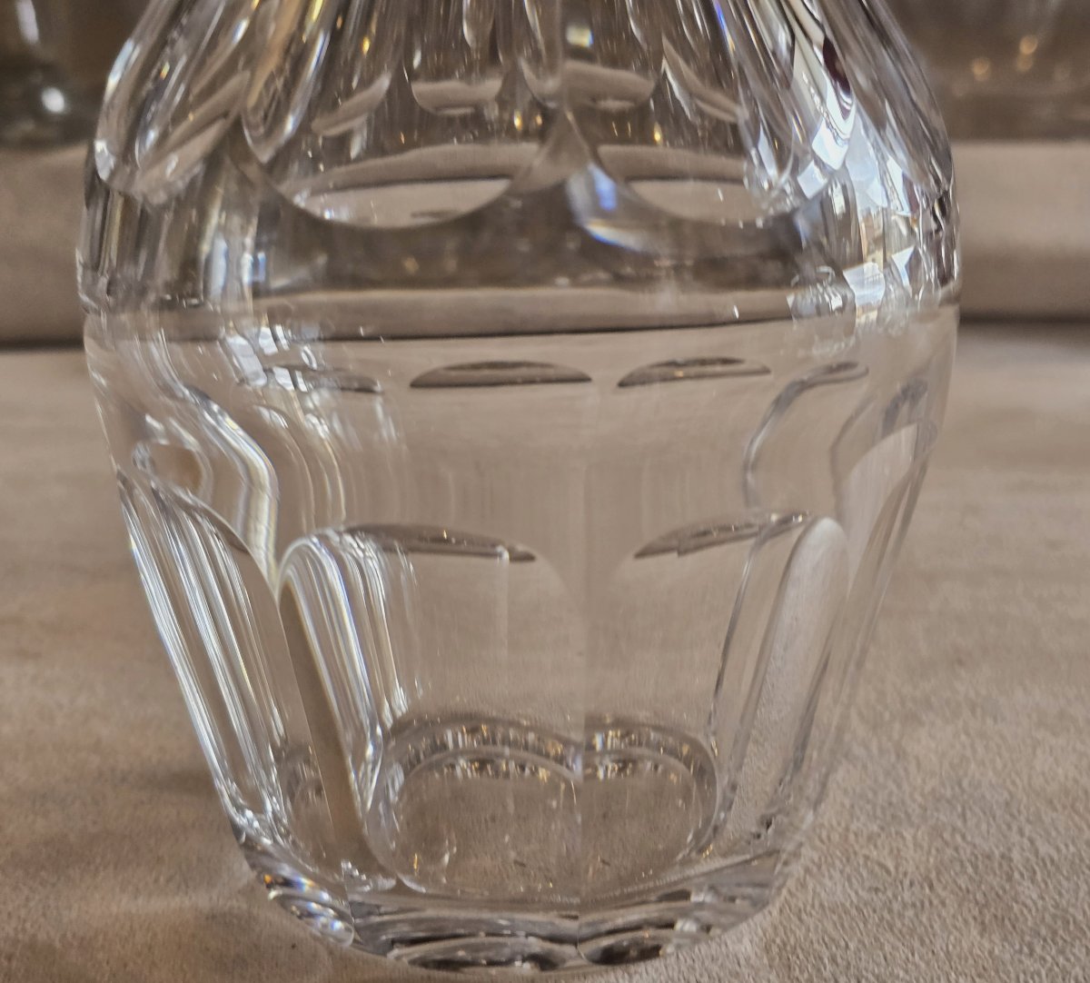 Antique Crystal Decanter – Harcourt Model, Baccarat (pre‑1936)-photo-2
