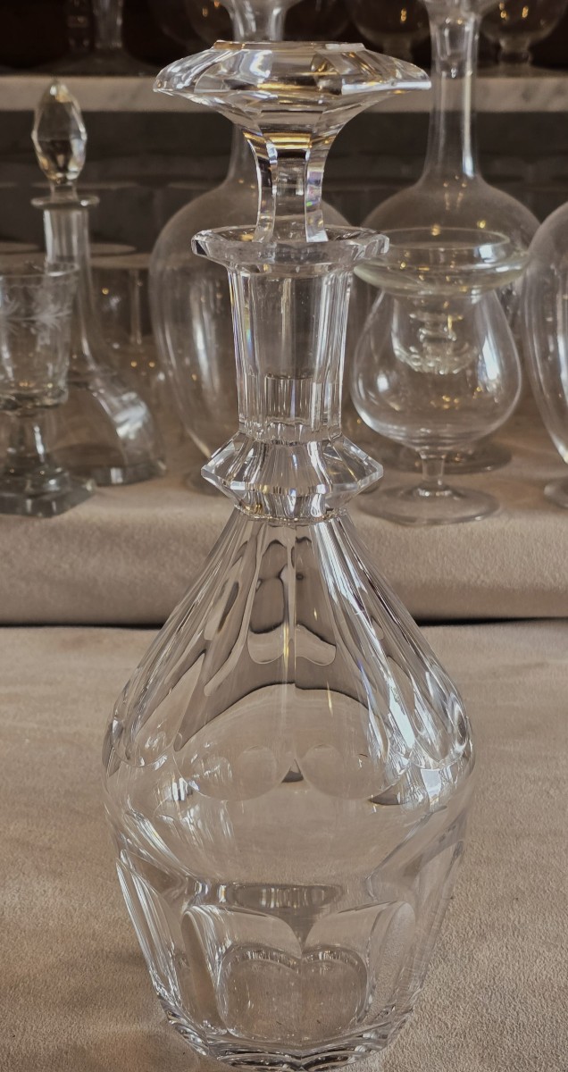 Antique Crystal Decanter – Harcourt Model, Baccarat (pre‑1936)