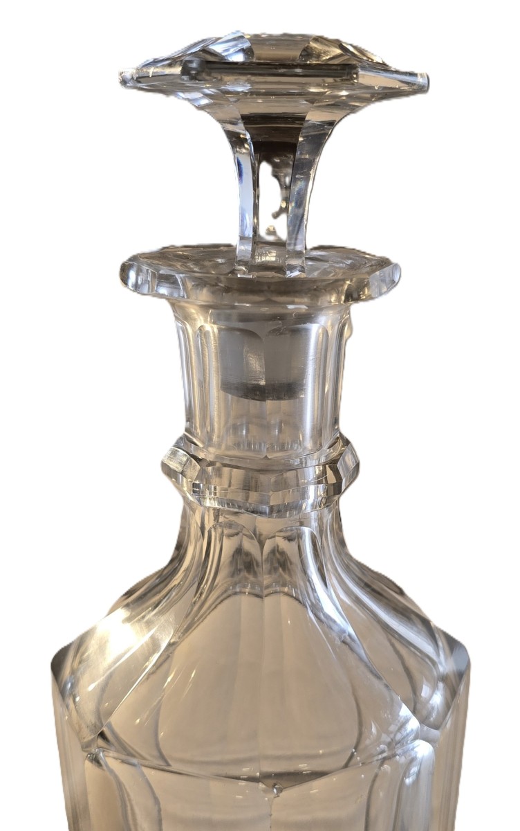 Antique Cut‑crystal Liqueur Carafe No. 7, 19th Century-photo-2