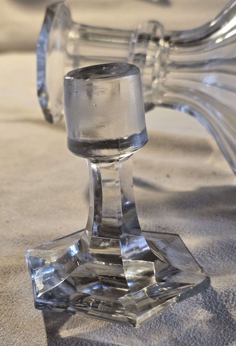Antique Cut‑crystal Liqueur Carafe No. 7, 19th Century-photo-3