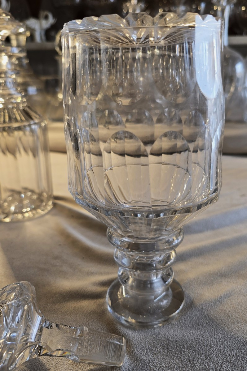 Antique Cut‑crystal Decanter No. 9 – 19th Century-photo-4