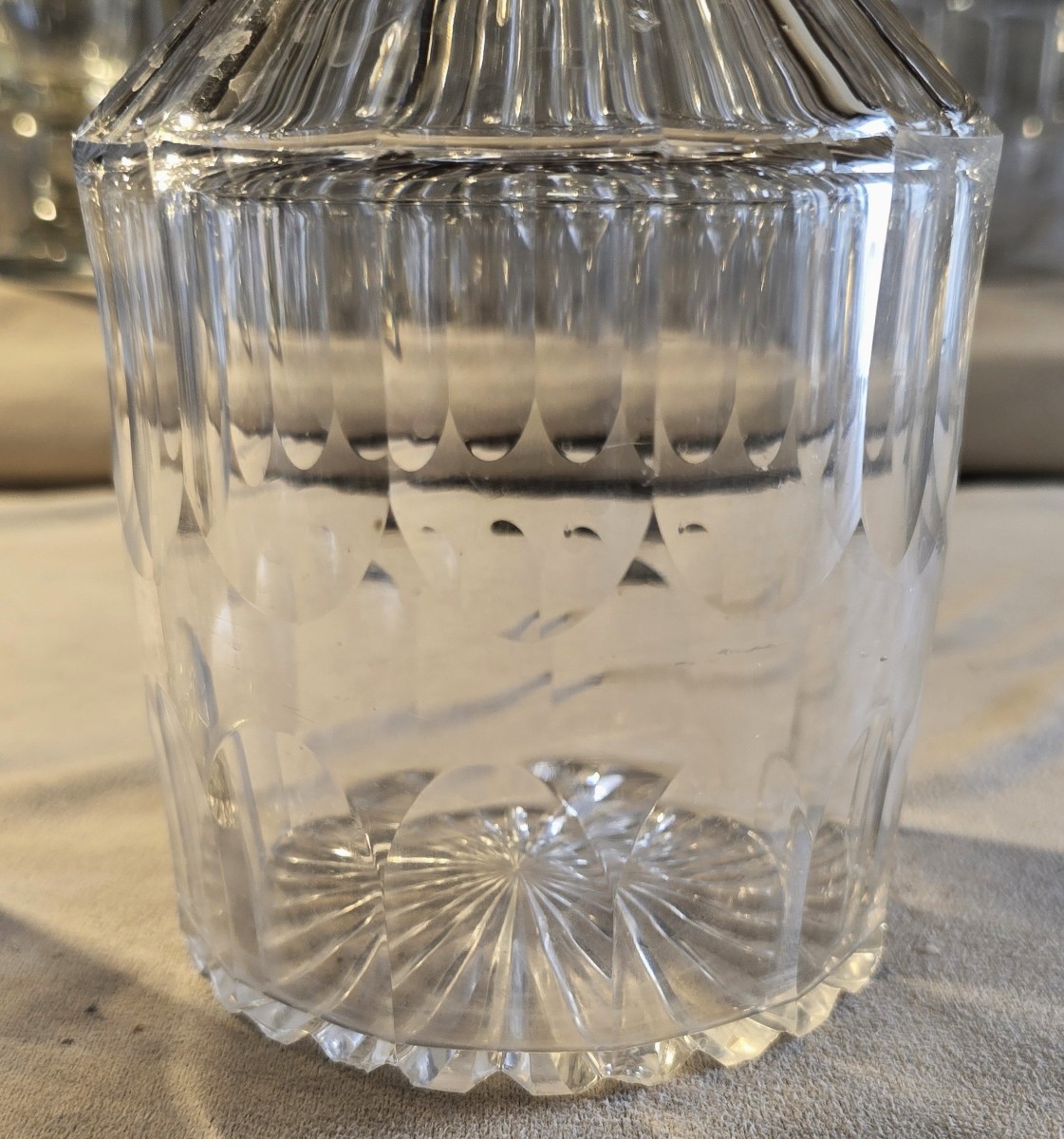 Antique Cut‑crystal Decanter No. 9 – 19th Century-photo-4