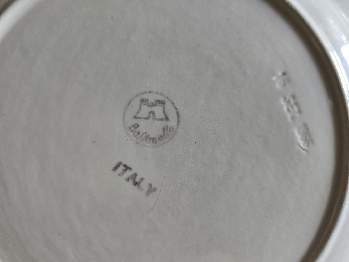  Service à dessert en faience  Bassanello Italie 1968-photo-1
