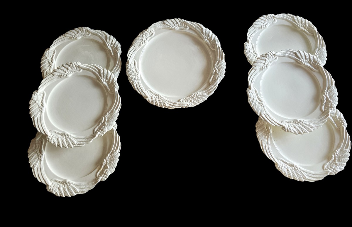  Service à dessert en faience  Bassanello Italie 1968