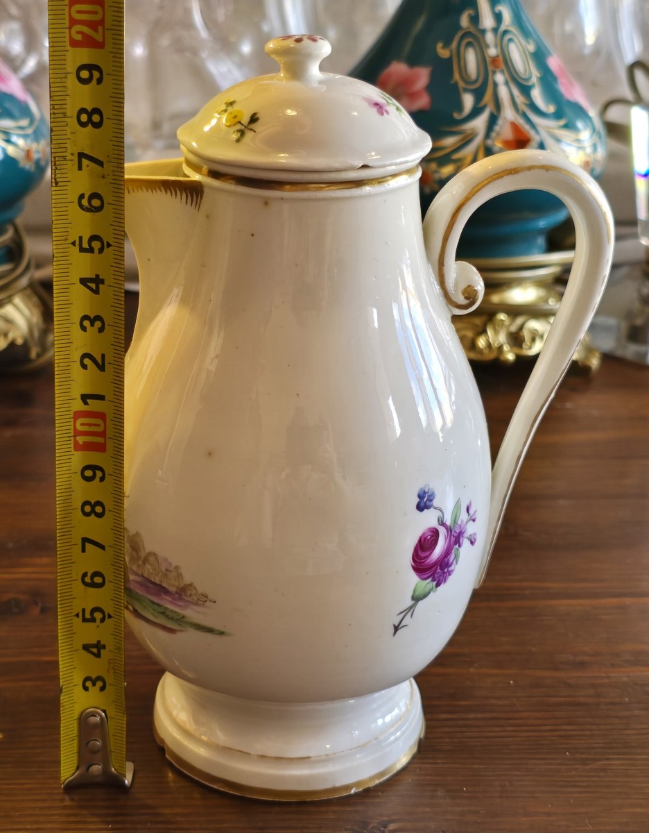 Cafetière égoïste en porcelaine – Manufacture de Joseph‑Adam Hannong, Strasbourg, XVIIIᵉ siècle-photo-8